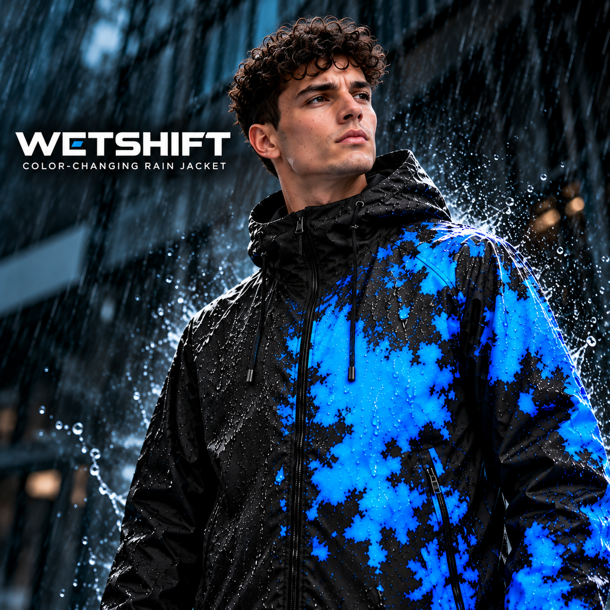 WetShift – Color Changing Rain Jacket
